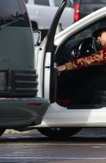 LADY GAGA  Leaves a Starbucks in Malibu 02/08/2017