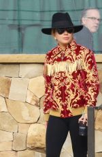 LADY GAGA  Leaves a Starbucks in Malibu 02/08/2017