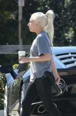 LADY GAGA Out and About in Malibu 02/24/2017
