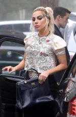 LADY GAGA Visitis a Friend in Brentwood 02/08/2017