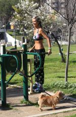 LADY VICTORIA HERVEY Working Out at a Park in West Hollywood 02/10/2017