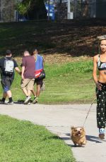 LADY VICTORIA HERVEY Working Out at a Park in West Hollywood 02/10/2017