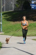 LADY VICTORIA HERVEY Working Out at a Park in West Hollywood 02/10/2017