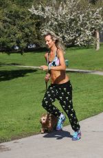 LADY VICTORIA HERVEY Working Out at a Park in West Hollywood 02/10/2017