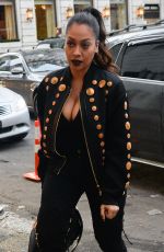 LALA ANTHONY Out Shopping in New York 02/01/2017