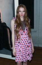 LARSEN THOPMSON at Zac Posen Fashion Show at New York Fashion Week 02/14/2017