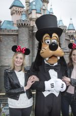 LAURA CARMICHAEL and MICHELLE DOCKERY at Disneyland Amusement Park in Anaheim 02/10/2017