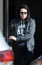 LAURA PREPON Leaves Bank of America in Los Angeles 02/15/2017