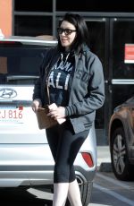 LAURA PREPON Leaves Bank of America in Los Angeles 02/15/2017