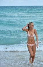 LAUREN ASHLEY and SELENA WEBER in Bikinis at a Beach in Miami 02/07/2017