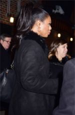 LAVERNE COX Leaves Late Show with Stephen Colbert in New York 02/13/2017