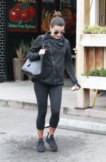 LEA MICHELE Leaves M Cafe in Los Angeles 02/27/2017