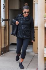 LEA MICHELE Leaves M Cafe in Los Angeles 02/27/2017