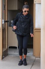 LEA MICHELE Leaves M Cafe in Los Angeles 02/27/2017