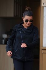 LEA MICHELE Leaves M Cafe in Los Angeles 02/27/2017