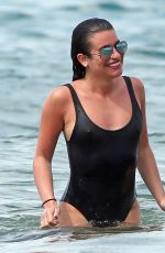 LEA MICHEL in Swimsuit at a Beach in Hawaii 02/21/2017