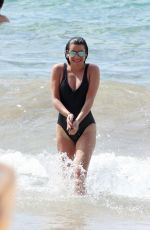LEA MICHEL in Swimsuit at a Beach in Hawaii 02/21/2017
