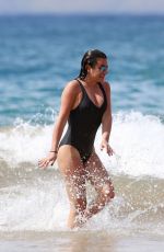 LEA MICHEL in Swimsuit at a Beach in Hawaii 02/21/2017