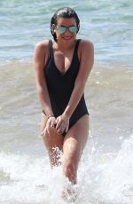 LEA MICHEL in Swimsuit at a Beach in Hawaii 02/21/2017