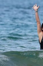 LEA MICHEL in Swimsuit at a Beach in Hawaii 02/21/2017
