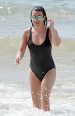 LEA MICHEL in Swimsuit at a Beach in Hawaii 02/21/2017