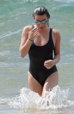 LEA MICHEL in Swimsuit at a Beach in Hawaii 02/21/2017