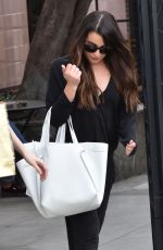 LEA MICHELE Arrives at a Hair Salon in West Hollywood 02/13/2017