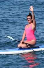 LEA MICHELE in Swimsuit on the Beach in Hawaii 02/23/2017