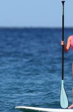 LEA MICHELE in Swimsuit on the Beach in Hawaii 02/23/2017
