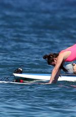 LEA MICHELE in Swimsuit on the Beach in Hawaii 02/23/2017