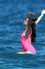 LEA MICHELE in Swimsuit on the Beach in Hawaii 02/23/2017