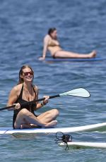 LEA MICHELE in Swimsuit Paddle Boarding in Hawaii 02/22/2017