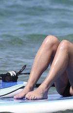 LEA MICHELE in Swimsuit Paddle Boarding in Hawaii 02/22/2017