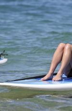 LEA MICHELE in Swimsuit Paddle Boarding in Hawaii 02/22/2017