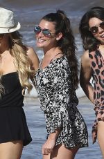 LEA MICHELE in Swimsuit Paddle Boarding in Hawaii 02/22/2017