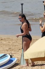 LEA MICHELE in Swimsuit Paddle Boarding in Hawaii 02/22/2017