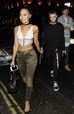 LEIGH-ANNE PINNOCK Leaves Mahiki Nightclub in London 02/22/2017