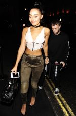 LEIGH-ANNE PINNOCK Leaves Mahiki Nightclub in London 02/22/2017