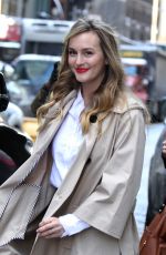 LEIGHTON MEESTER Arrives at Kate Spade Fashion Show in New York 02/10/2017