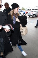 LEIGHTON MEESTER With No Makeup at LAX Airport in Los Angeles 02/08/2017
