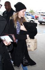 LEIGHTON MEESTER With No Makeup at LAX Airport in Los Angeles 02/08/2017