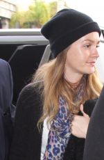 LEIGHTON MEESTER With No Makeup at LAX Airport in Los Angeles 02/08/2017