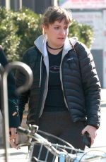 LENA DUNHAM Out and About in New York 02/06/2017