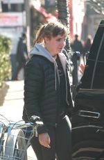 LENA DUNHAM Out and About in New York 02/06/2017