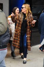 LESLIE MANN Arrives at Good Morning America in New York 01/31/2017