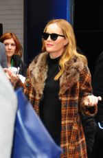 LESLIE MANN Arrives at Good Morning America in New York 01/31/2017