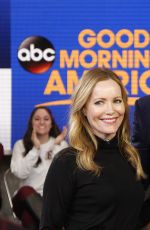 LESLIE MANN on the Set of Good Morning America 01/31/2017