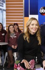 LESLIE MANN on the Set of Good Morning America 01/31/2017