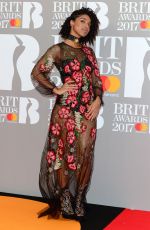 LIANNE LA HAVAS at Brit Awards 2017 in London 02/22/2017