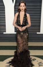 LILY COLLINS at 2017 Vanity Fair Oscar Party in Beverly Hills 02/26/2017